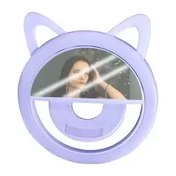 Iluminación Selfie,Aro De Luz Led Mini Portatil Recargable Celular Fotos Tiktok - GATO