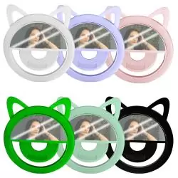 Iluminación Selfie,Aro De Luz Led Mini Portatil Recargable Celular Fotos Tiktok - GATO