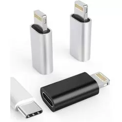 Adaptadores de Audio, BT y OTG,Adaptador Celular Conector USB Tipo C para iPhone Lightning Carga