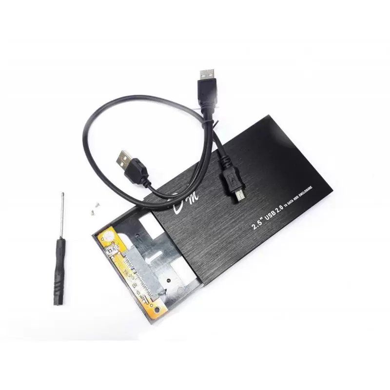 Accesorios Almacenamiento,Cofre SATA Case Para Disco Duro 2.5 Usb Notebook - Cable Doble "Y" DM