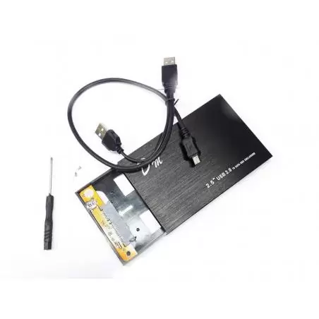 Accesorios Almacenamiento,Cofre SATA Case Para Disco Duro 2.5 Usb Notebook - Cable Doble "Y" DM