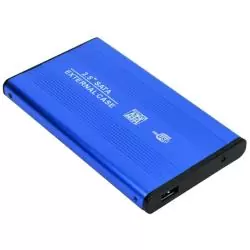 Accesorios Almacenamiento,Cofre Case Para Disco Duro Sata 2.5 Usb Notebook - Gris Metal