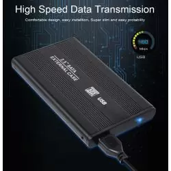 Accesorios Almacenamiento,Cofre SATA Case Para Disco Duro 2.5 Usb Notebook - Cable Doble "Y"