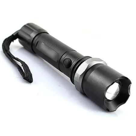 Linternas y Luz Emergencia,Linterna Metal Led Recargable Militar Camping Potente Zoom