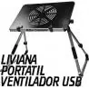 Base Enfriadora de Notebook,Mesa Plegable Notebook con Ventilador Bandeja Aluminio Portatil Cama