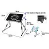 Base Enfriadora de Notebook,Mesa Plegable Notebook con Ventilador Bandeja Aluminio Portatil Cama