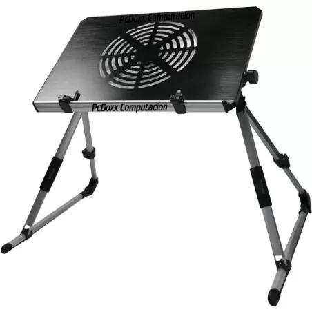 Base Enfriadora de Notebook,Mesa Plegable Notebook con Ventilador Bandeja Aluminio Portatil Cama