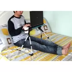 Base Enfriadora de Notebook,Mesa Plegable Notebook Bandeja Aluminio Portatil Cama