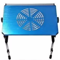 Base Enfriadora de Notebook,Mesa Plegable Notebook con Ventilador Bandeja Aluminio Portatil Cama