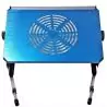 Base Enfriadora de Notebook,Mesa Plegable Notebook con Ventilador Bandeja Aluminio Portatil Cama