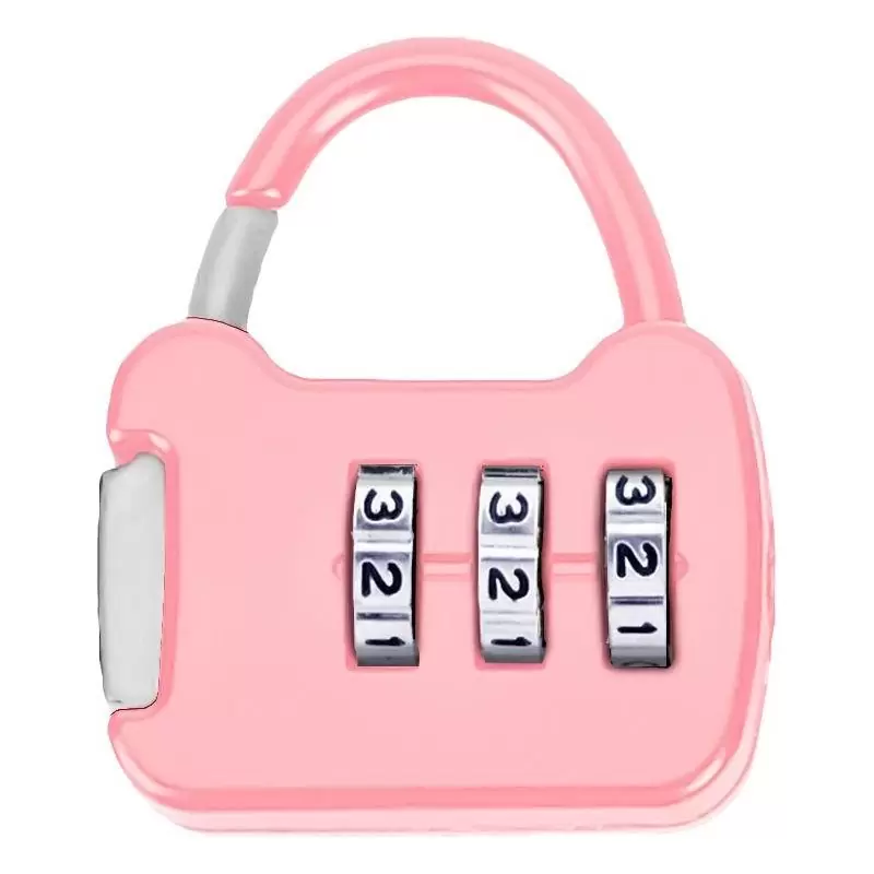 Candados,Candado Con Clave Rosado Mod.13b Casillero Equipaje Lockers Maletas