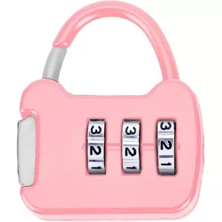 Candados,Candado Con Clave Rosado Mod.13b Casillero Equipaje Lockers Maletas
