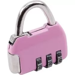 Candados,Candado Con Clave Rosado Mod13A Casillero Equipaje Lockers Maletas