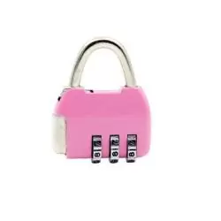 Candados,Candado Con Clave Rosado Mod13A Casillero Equipaje Lockers Maletas