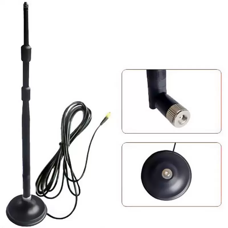 Antenas Wifi y Bases,Antena Wi-fi 9dbi Rp-sma Con Base Imantada Para Router, Otro