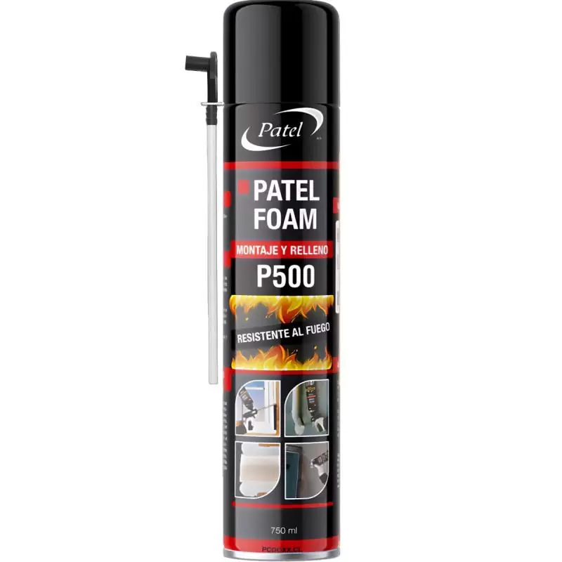 Otros,Espuma Expansiva PATEL P500 Ignifuga Poliuretano Aislante Frio Relleno Aislacion Sellante Pu - 750ml