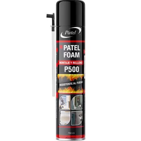 Otros,Espuma Expansiva PATEL P500 Ignifuga Poliuretano Aislante Frio Relleno Aislacion Sellante Pu - 750ml