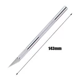 Herramientas Manuales,Bisturi Escalpelo Lapiz Cutter Metal Manualidades + Repuestos - Gris
