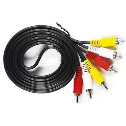 Cables de Audio,Cable RCA Audio Video Macho - Macho A/V 3x3