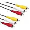 Cables de Audio,Cable RCA Audio Video Macho - Macho A/V 3x3