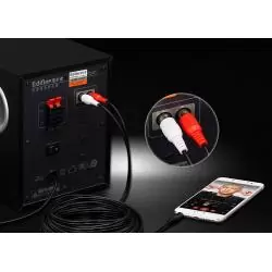 Cables de Audio,Cable De Audio Auxiliar Plug Jack Audifono 3.5 A 2 Rca 2x1