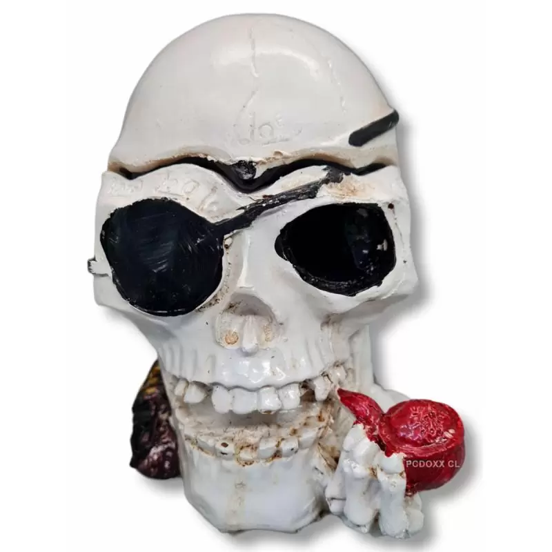 Otros,Cenicero Calavera Grande Pipa Mesa Diseño Creativo Reunion Evento Fiesta Halloween