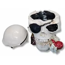 Otros,Cenicero Calavera Grande Pipa Mesa Diseño Creativo Reunion Evento Fiesta Halloween