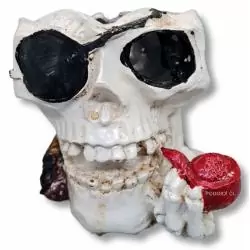 Otros,Cenicero Calavera Grande Pipa Mesa Diseño Creativo Reunion Evento Fiesta Halloween