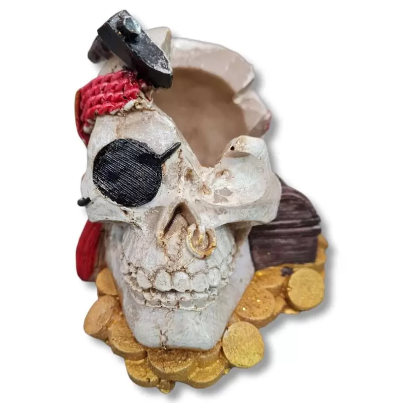 Otros,Cenicero Calavera Tesoro Monedas Mesa Diseño Creativo Reunion Evento Fiesta Halloween