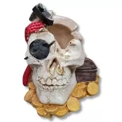 Otros,Cenicero Calavera Tesoro Monedas Mesa Diseño Creativo Reunion Evento Fiesta Halloween