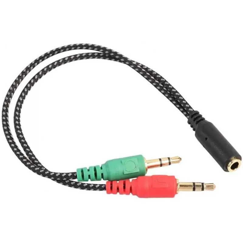 Ofertas en Cable Adaptador Audio Y Microfono A Jack 3.5 Mm Hembra 
