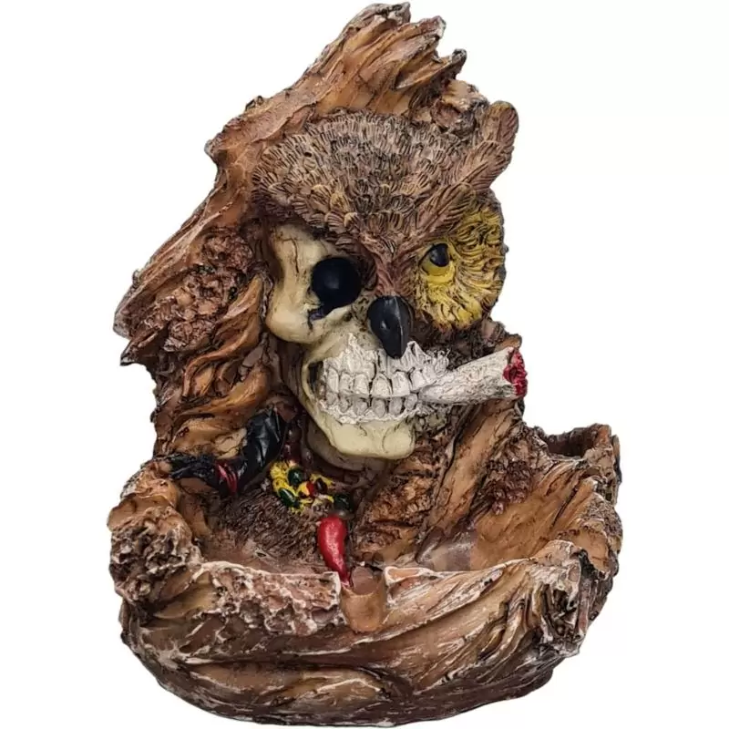 Otros,Cenicero Indio Buho Mesa Diseño Creativo Reunion Evento Fiesta Halloween