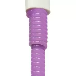 Cables de Datos y Carga,Pack Protector Resorte Espiral Violeta + Cable Usb Compatible iPhone