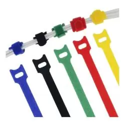 Otros,20x Cinta Amarra Cable Velcro Organiza Doble Faz Sujetacable - Amarillo