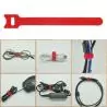 Otros,20x Cinta Amarra Cable Velcro Organiza Doble Faz Sujetacable - Rojo