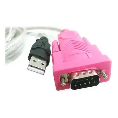 Adaptadores y Cables,Cable Adaptador Usb A Serial Rs232 9 Pin Db9 Pc Y Notebook - Rosado