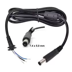 Adaptadores y Cables,Cable de Repuesto para Cargador de Notebook Punta HP/Dell Pin Central 7.4mm x 5.0mm