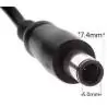 Adaptadores y Cables,Cable de Repuesto para Cargador de Notebook Punta HP/Dell Pin Central 7.4mm x 5.0mm