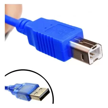 Adaptadores y Cables,Cable USB Arduino Uno / Mega Tipo B Alta Calidad Grueso R3