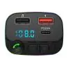 Transmisor FM Bluetooth Manos Libres,Adaptador Transmisor Fm Bluetooth Con Luz Para Auto Camioneta 7 Colores Dp20W