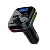 Transmisor FM Bluetooth Manos Libres,Adaptador Transmisor Fm Bluetooth Con Luz Para Auto Camioneta MB7102