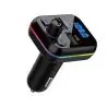 Transmisor FM Bluetooth Manos Libres,Adaptador Transmisor Fm Bluetooth Con Luz Para Auto Camioneta MB7102