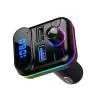 Transmisor FM Bluetooth Manos Libres,Adaptador Transmisor Fm Bluetooth Con Luz Para Auto Camioneta MB7102