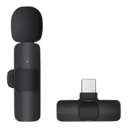 Micrófono Karaoke y Accesorios,Micrófono Inalámbrico De Solapa Para Celular Con Tipo-c