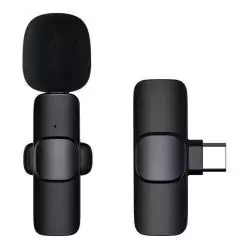 Micrófono Karaoke y Accesorios,Micrófono Inalámbrico De Solapa Para Celular Con Tipo-c