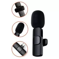 Micrófono Karaoke y Accesorios,Micrófono Inalámbrico De Solapa Para Celular Con Tipo-c