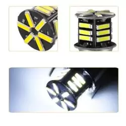 Otros,2XPack Ampolleta Led Para Auto 12V 21W Freno Antiniebla Estacionamiento 1 Contacto BA15S