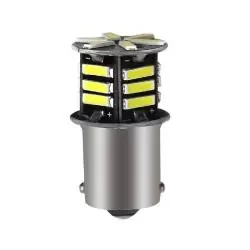 Otros,2XPack Ampolleta Led Para Auto 12V 21W Freno Antiniebla Estacionamiento 1 Contacto BA15S