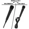 Micrófono Karaoke y Accesorios,Microfono Inalambrico Para Karaoke 2 en 1 Con Cable - KM306