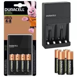 Cargadores de Pilas (Con y sin Pilas),Cargador de Pila Duracell AAA y AA Recargables Con Pilas